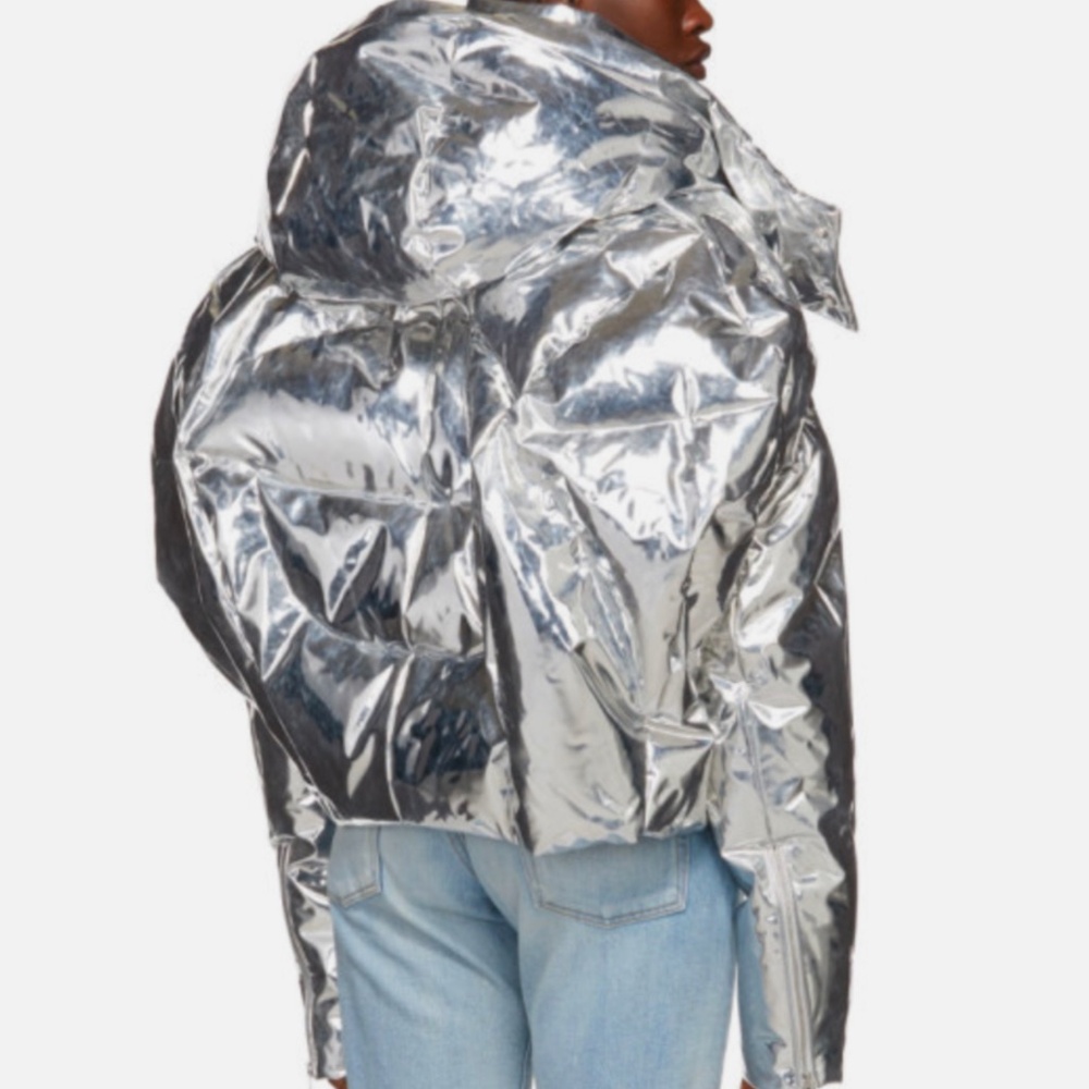 Chen Peng Silver Down Puffer Jacket - image 3